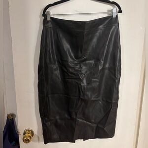 Universal Standard Black Pencil Skirt Knee-Length Work
